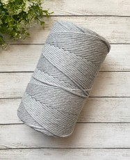 Polycotton Peinado Gris Perla 3mm.