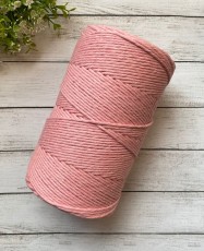 Polycotton Peinado Rosado 3mm.