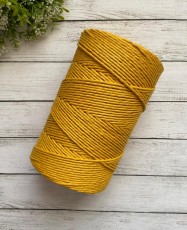 Polycotton Peinado Amarillo Oro 3mm.