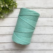 Polycotton Peinado Menta 3mm.