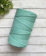 Polycotton Peinado Menta 3mm.