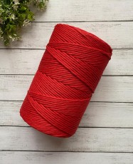 Polycotton Peinado Rojo 3mm.