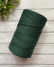 Polycotton Peinado Verde Oscuro 3mm.